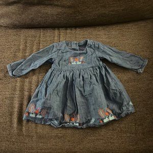 This is a  jean dress for children.